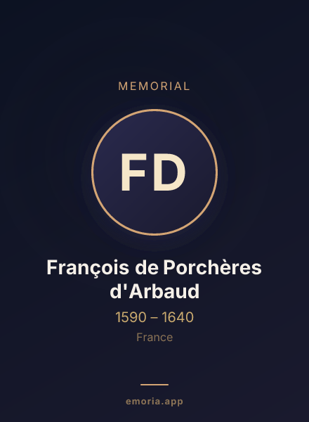 Memorial portrait of François de Porchères d'Arbaud