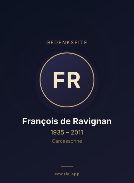 Gedenkportrait von François de Ravignan