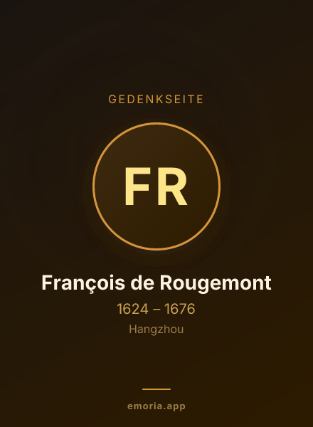 Gedenkportrait von François de Rougemont