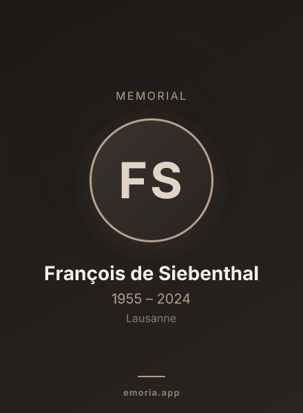 Memorial portrait of François de Siebenthal
