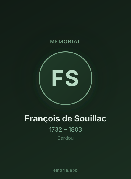 Memorial portrait of François de Souillac