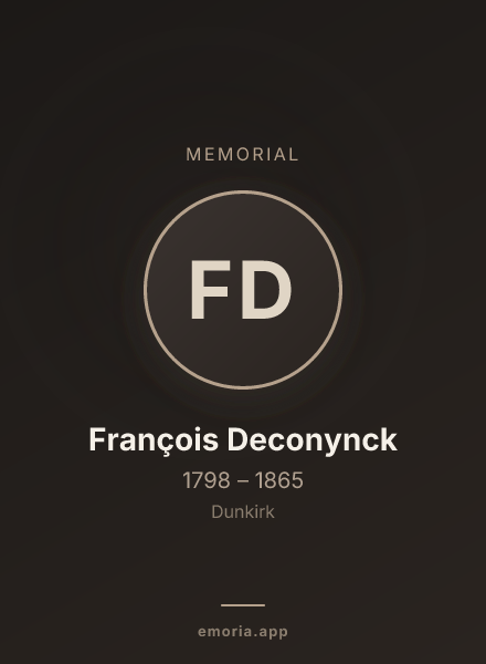 Memorial portrait of François Deconynck