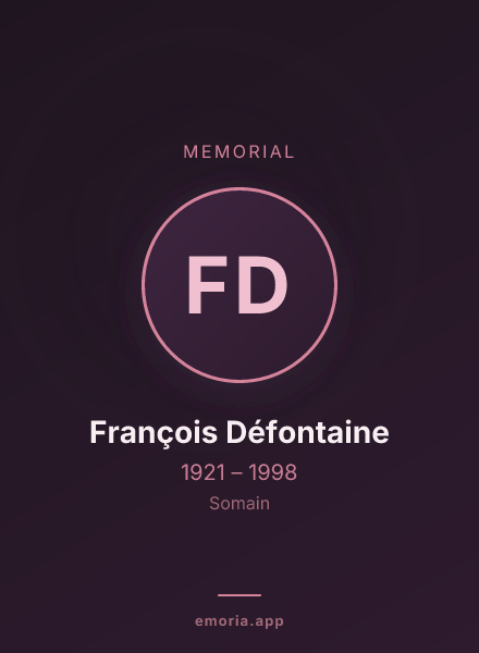 Memorial portrait of François Défontaine