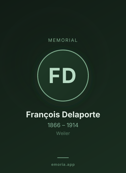 Memorial portrait of François Delaporte