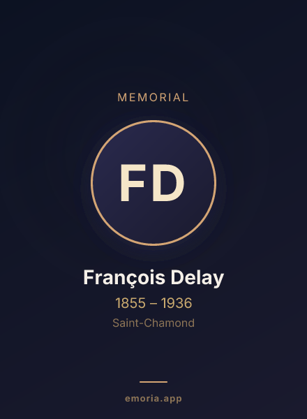 Memorial portrait of François Delay
