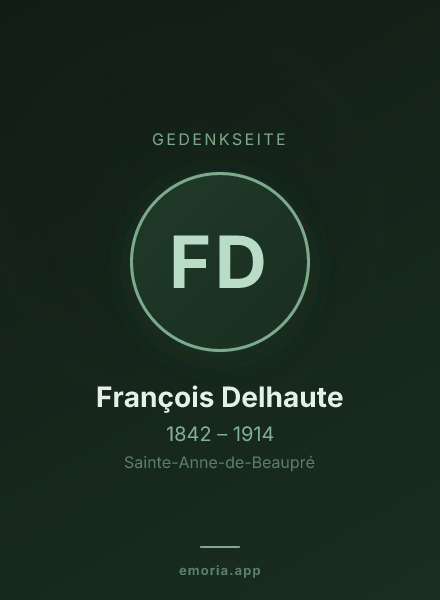 Gedenkportrait von François Delhaute