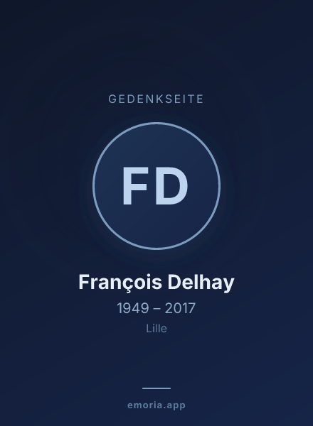 Gedenkportrait von François Delhay