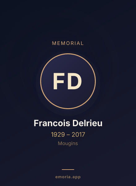 Memorial portrait of Francois Delrieu