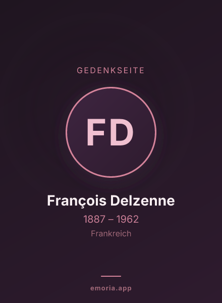 Gedenkportrait von François Delzenne