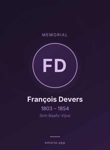 Memorial portrait of François Devers