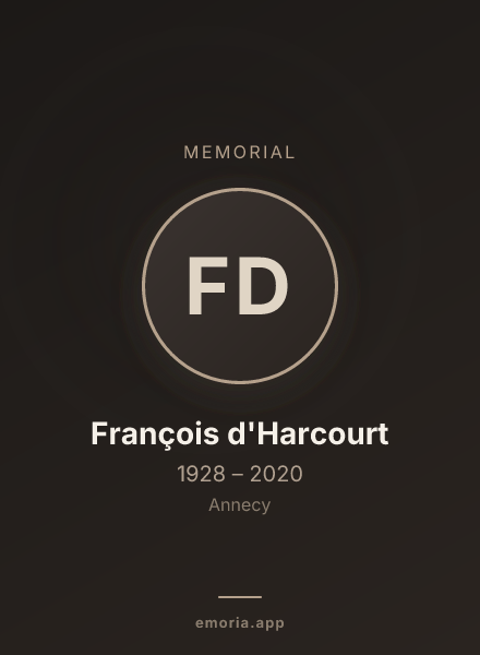Memorial portrait of François d'Harcourt