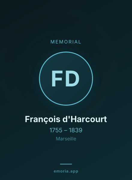 Memorial portrait of François d'Harcourt