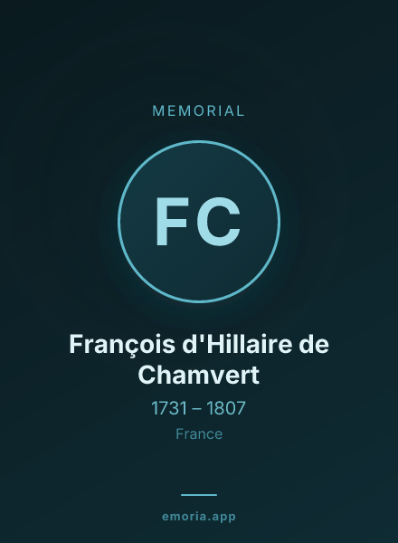 Memorial portrait of François d'Hillaire de Chamvert