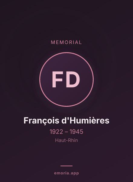 Memorial portrait of François d'Humières