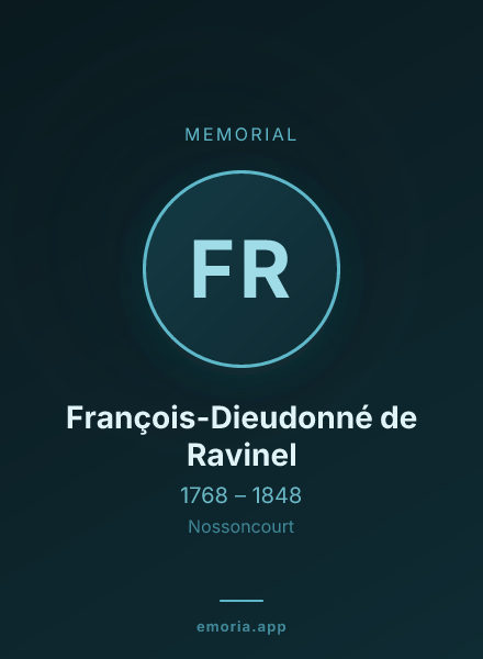 Memorial portrait of François-Dieudonné de Ravinel