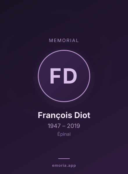 Memorial portrait of François Diot