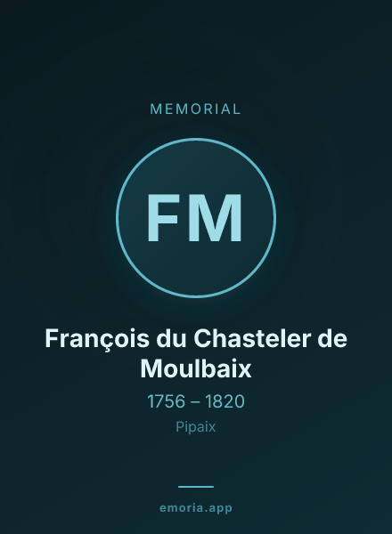 Memorial portrait of François du Chasteler de Moulbaix