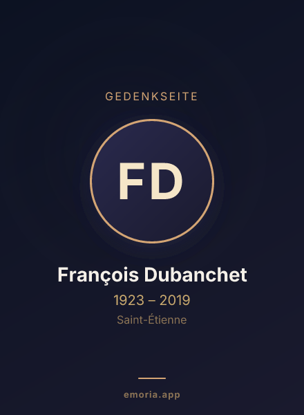 Gedenkportrait von François Dubanchet