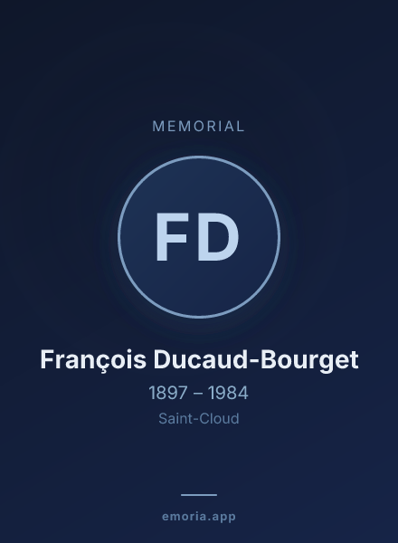 Memorial portrait of François Ducaud-Bourget