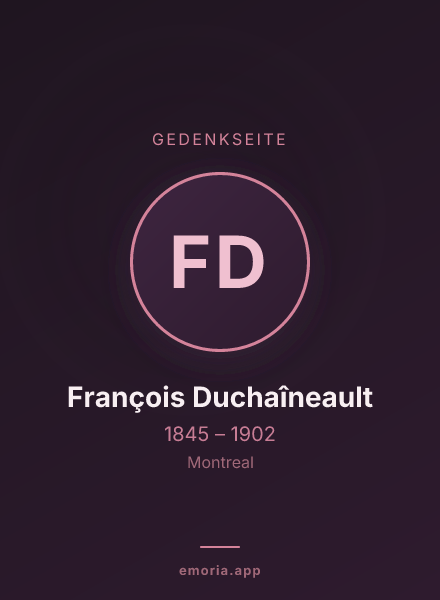 Gedenkportrait von François Duchaîneault