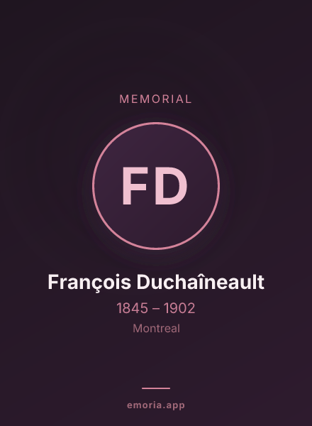 Memorial portrait of François Duchaîneault