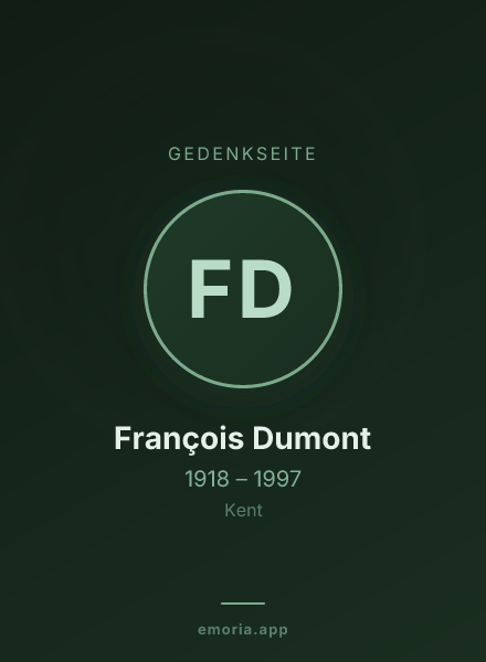 Gedenkportrait von François Dumont
