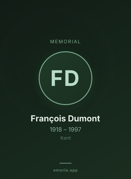 Memorial portrait of François Dumont