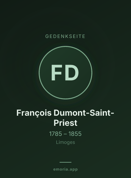 Gedenkportrait von François Dumont-Saint-Priest