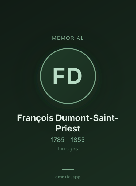 Memorial portrait of François Dumont-Saint-Priest