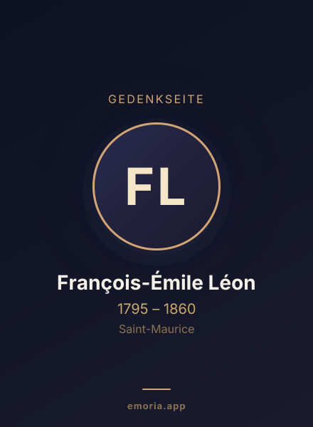 Gedenkportrait von François-Émile Léon