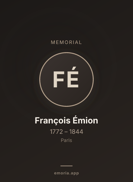 Memorial portrait of François Émion