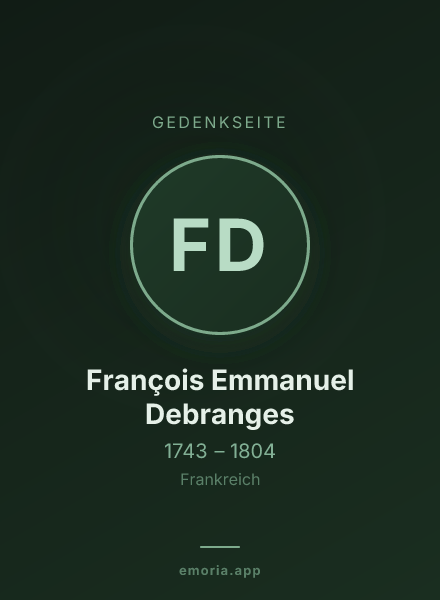 Gedenkportrait von François Emmanuel Debranges