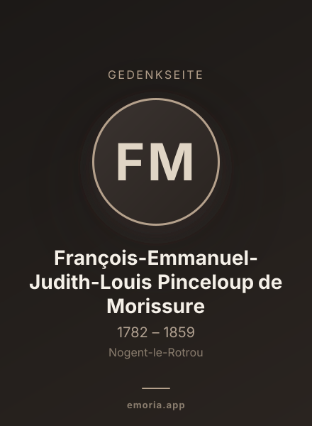 Gedenkportrait von François-Emmanuel-Judith-Louis Pinceloup de Morissure