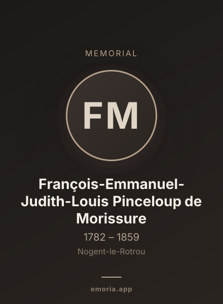 Memorial portrait of François-Emmanuel-Judith-Louis Pinceloup de Morissure