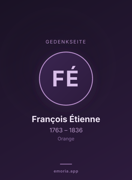 Gedenkportrait von François Étienne