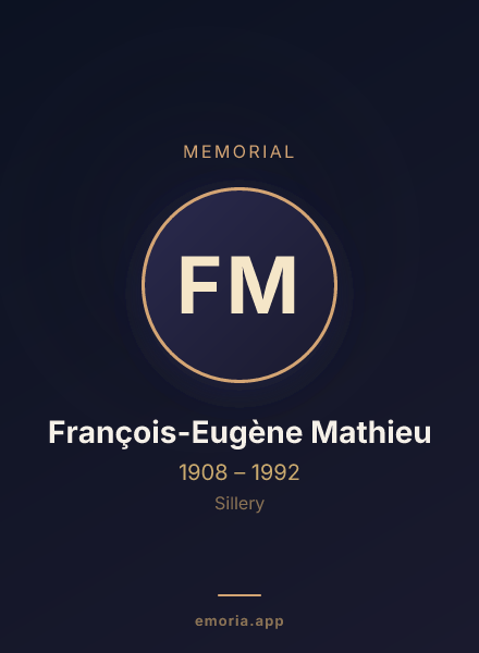 Memorial portrait of François-Eugène Mathieu