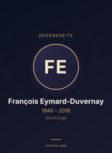 Gedenkportrait von François Eymard-Duvernay