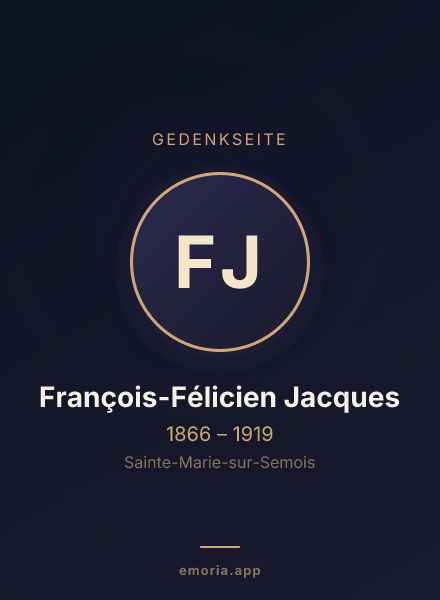 Gedenkportrait von François-Félicien Jacques