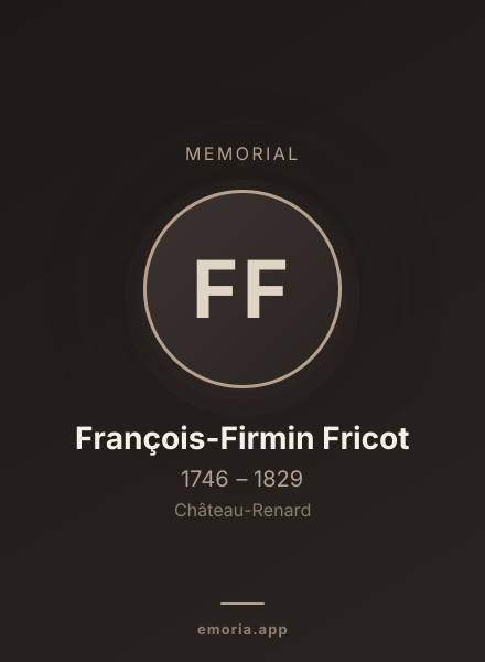 Memorial portrait of François-Firmin Fricot