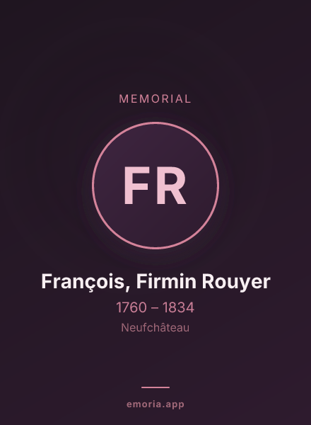 Memorial portrait of François, Firmin Rouyer