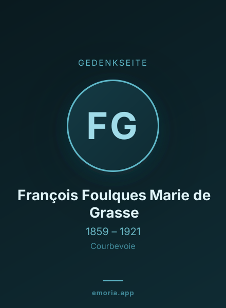 Gedenkportrait von François Foulques Marie de Grasse