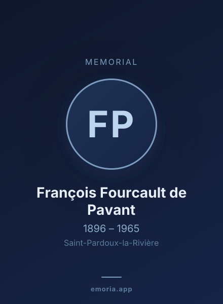 Memorial portrait of François Fourcault de Pavant