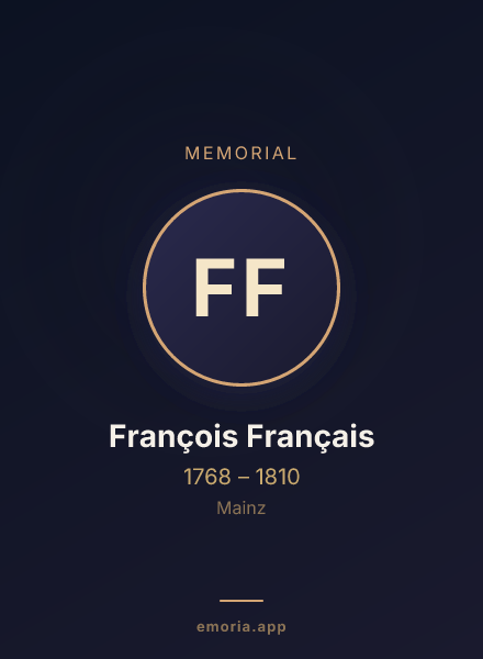 Memorial portrait of François Français