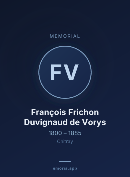 Memorial portrait of François Frichon Duvignaud de Vorys