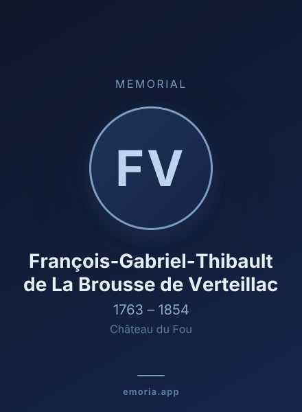 Memorial portrait of François-Gabriel-Thibault de La Brousse de Verteillac