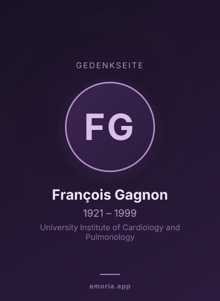 Gedenkportrait von François Gagnon