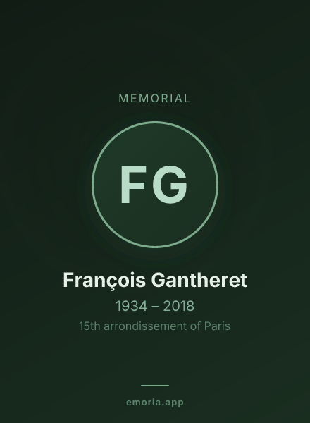 Memorial portrait of François Gantheret