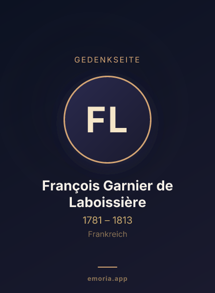 Gedenkportrait von François Garnier de Laboissière