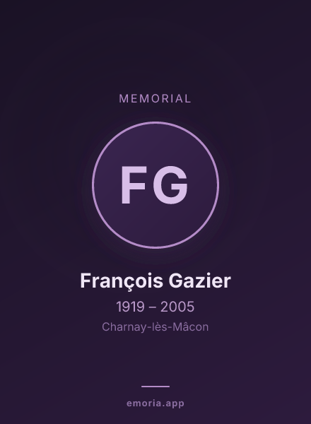 Memorial portrait of François Gazier