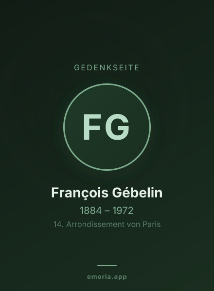 Gedenkportrait von François Gébelin